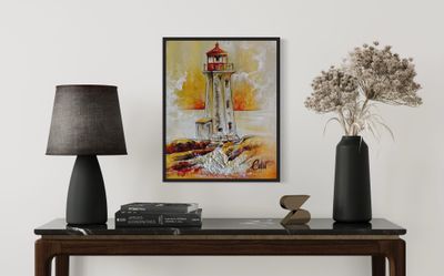 Sunset Serenity - Peggy&#39;s Cove Lighthouse