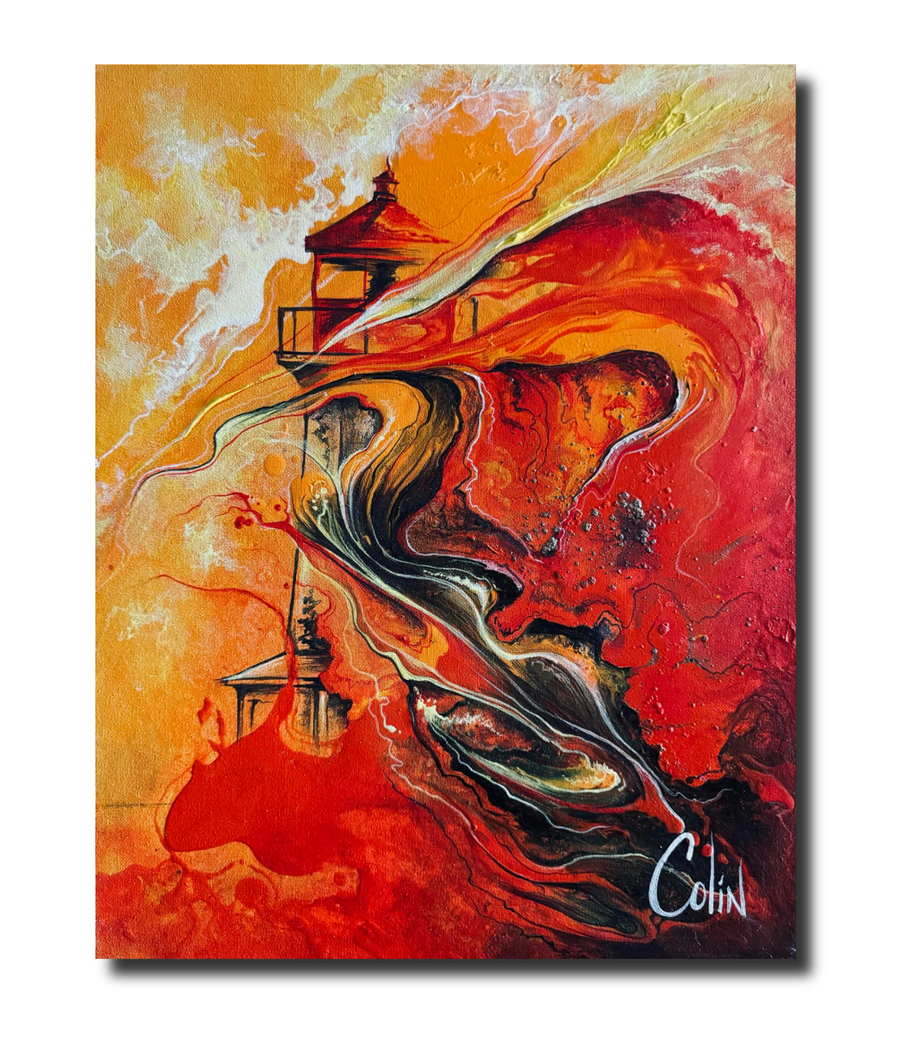 Sunset Inferno #3 - Peggy&#39;s Cove Lighthouse