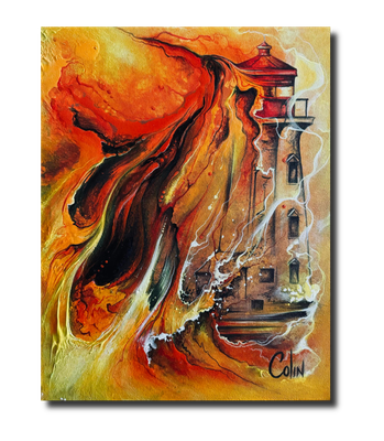 Sunset Inferno #2 - Peggy&#39;s Cove Lighthouse