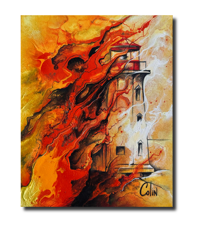 Sunset Inferno #1 - Peggy's Cove Lighthouse