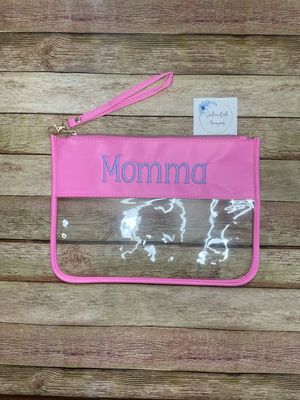 Personalized Clear Zipper Pouch