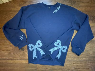 Bows Side Split Sweatshirt