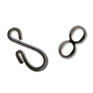 Hook and Eye 10 Sets Black Oxide