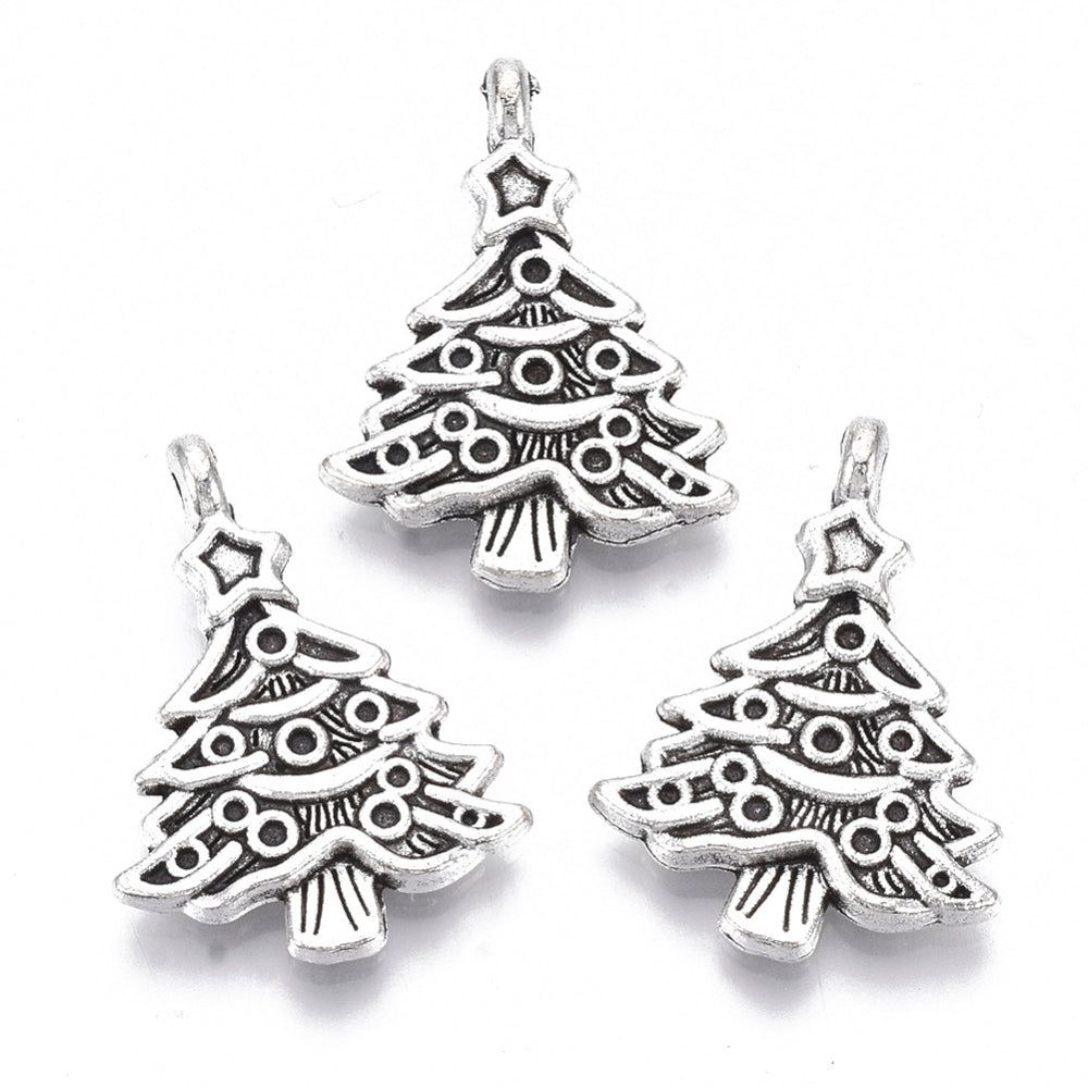 Christmas Tree Charms (6 Pieces)