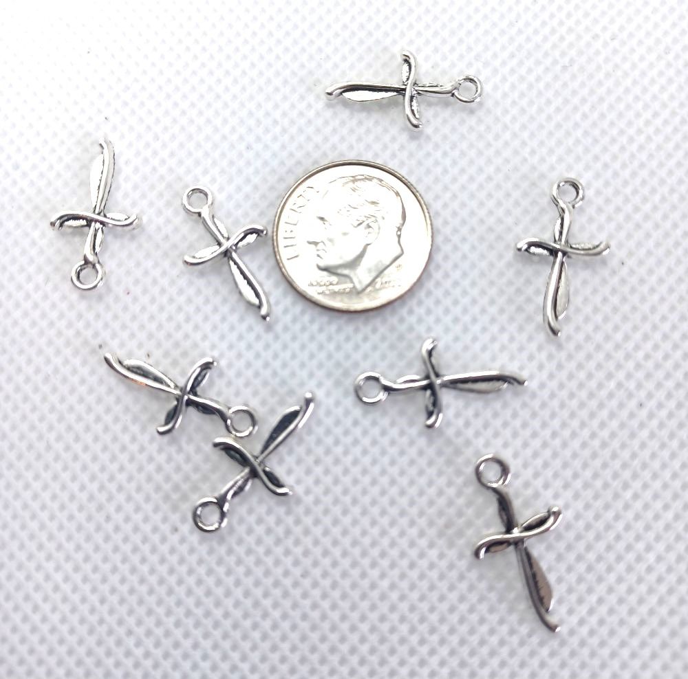 Bulk Crosses Silver Small (30+ Pieces)