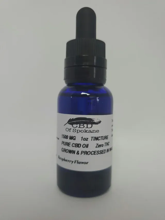 1500 mg CBD Tincture, Raspberry Flavor