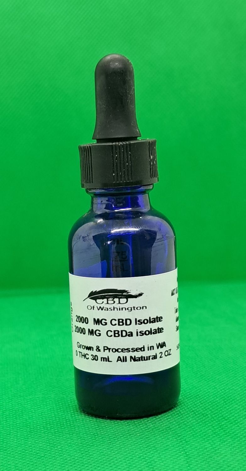 2000mg CBDA, 2000mg CBD Tincture 30 mL, 2oz