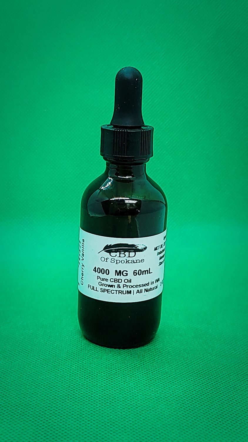 4000mg CBD Tincture, Full Spectrum - 60 mL