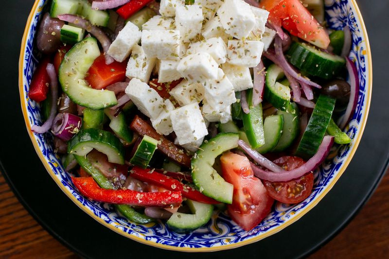 village greek salad (no lettuce)