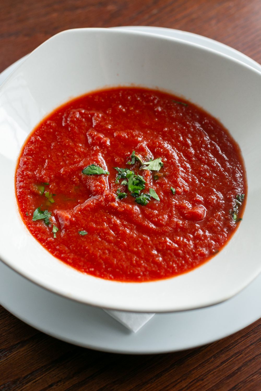 spicy tomato soup by container