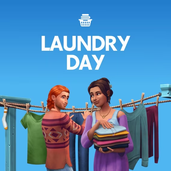 TS4: Laundry Day Stuff