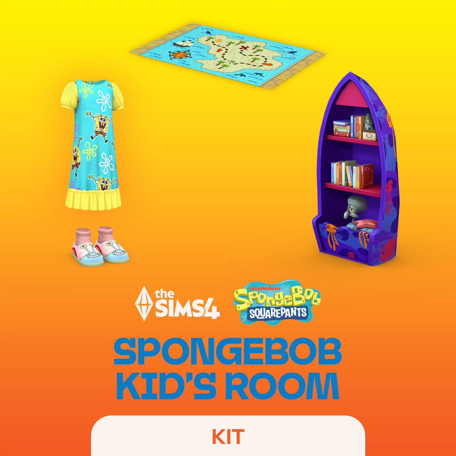 TS4: Spongebob Kid's Room Kit