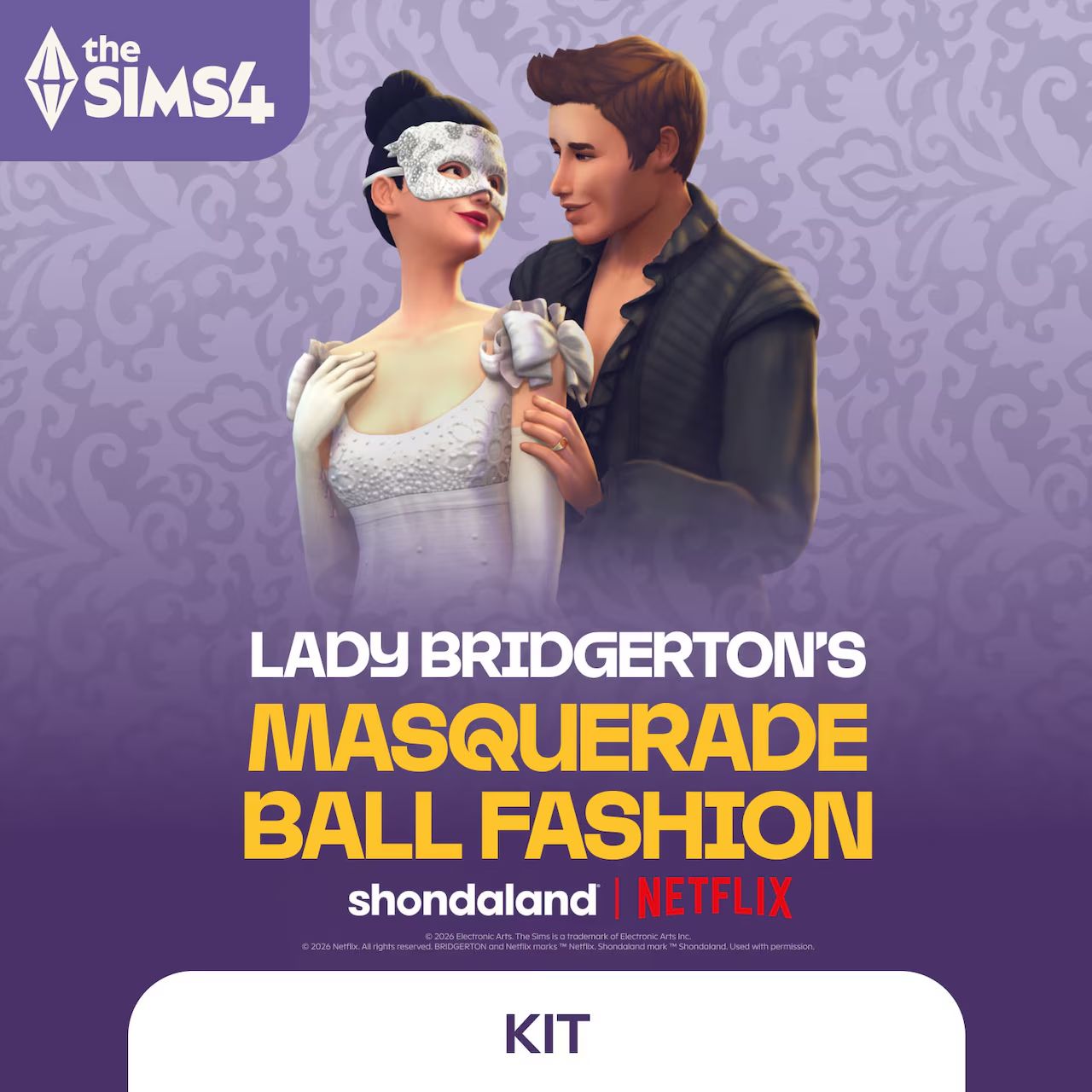 TS4 Lady Bridgerton’s Masquerade Ball Fashion Kit