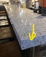 LABOUR   Build-up 40mm front of top edge.