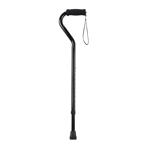 Offset Cane - Black with Soft Foam Handle