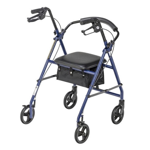 Rollator with 6&quot; wheels - Blue
