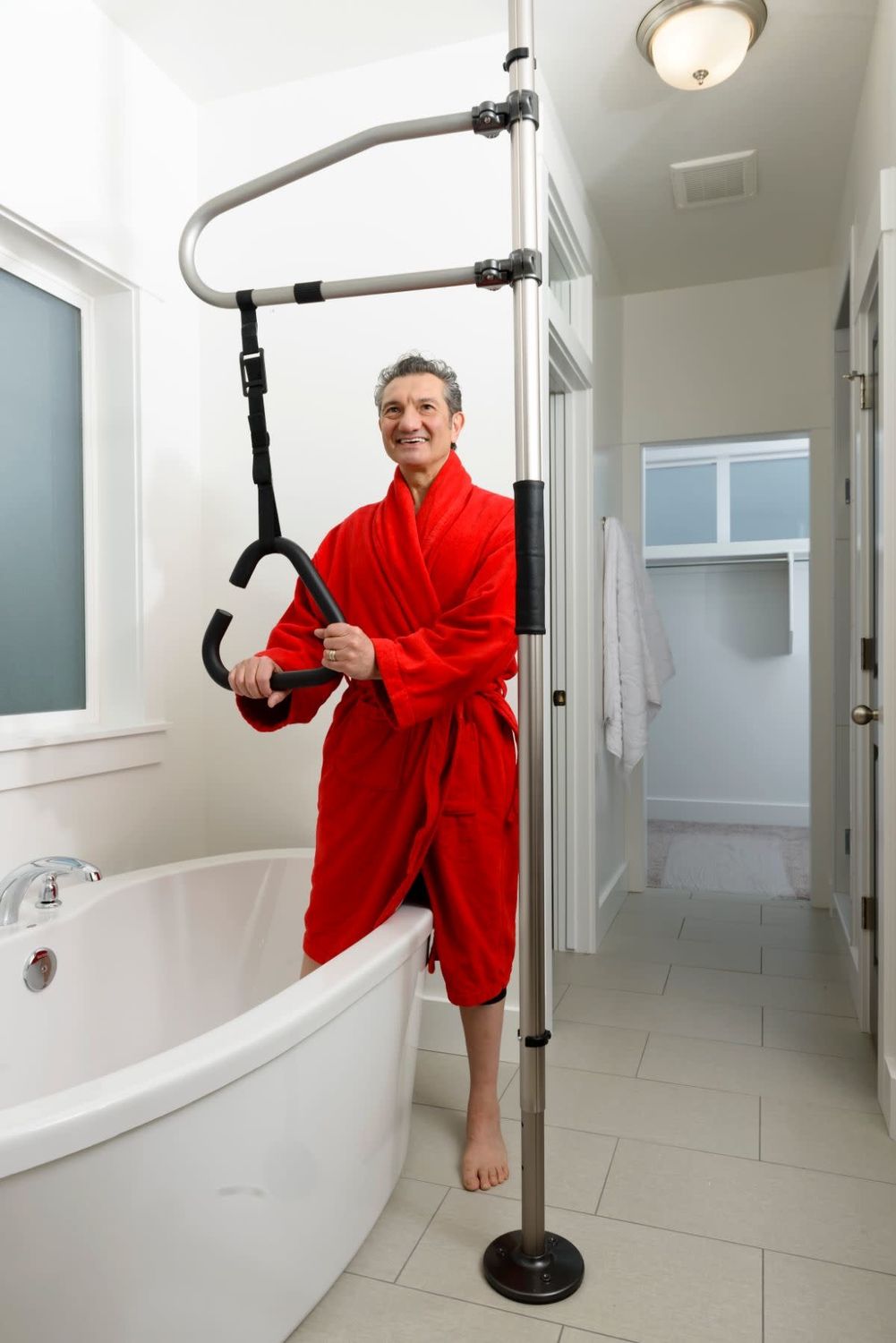 Sure Stand Pole Trapeze Grab Bar Accessory - Graphite
