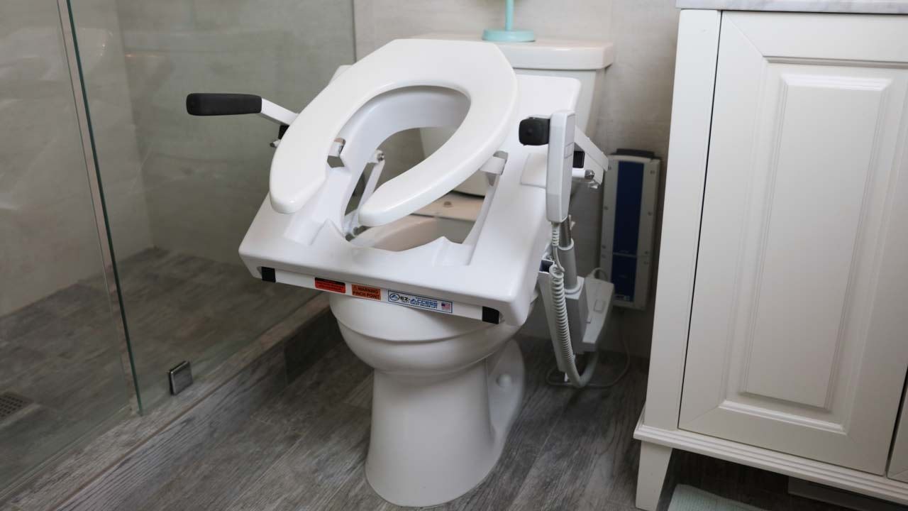 TILT TOILET SEAT LIFT SINGLE MOTOR DC, STANDARD SEAT