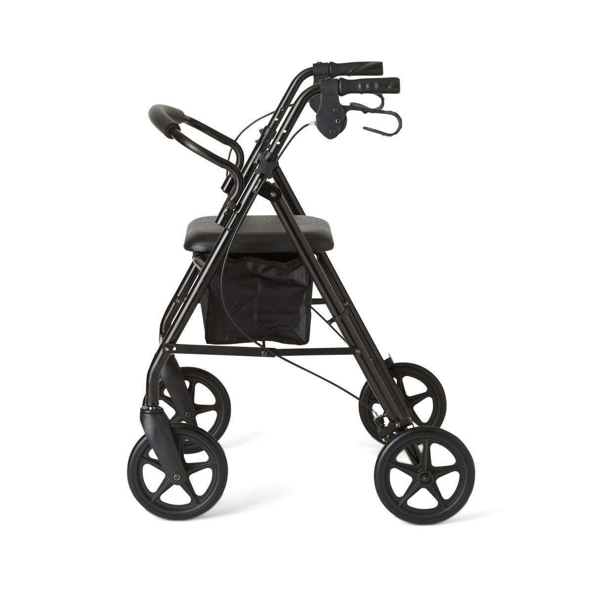 Basic Steel Rollator with 8&quot; Wheels, Black