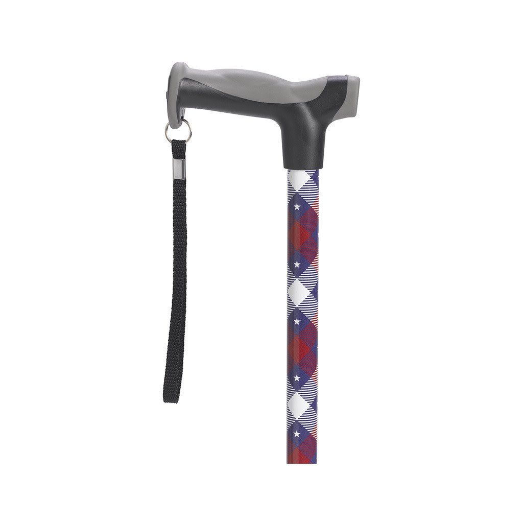 Comfort Grip Cane - T Handle -  Patriotic
