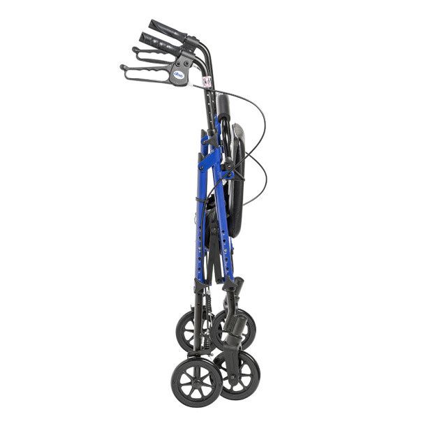 Adjustable Height Rollator - Blue - 6&quot; Castors