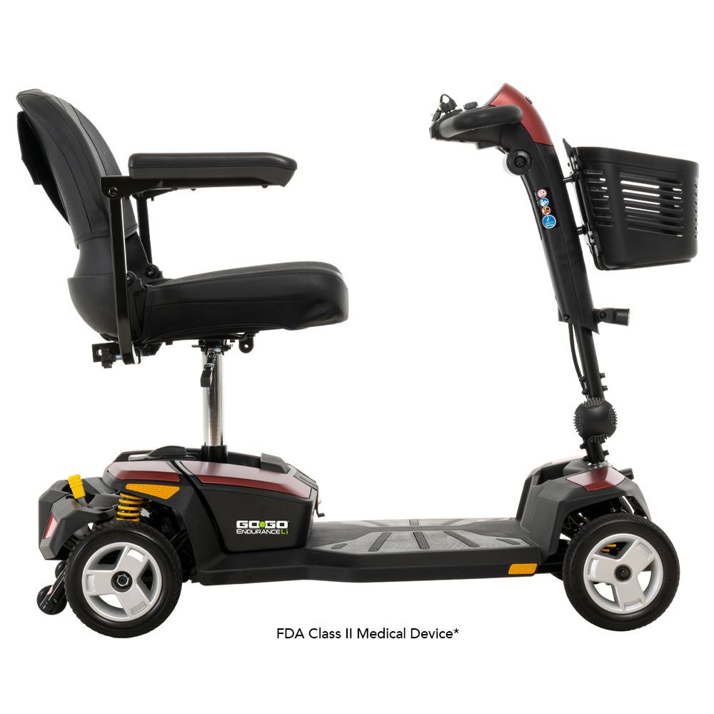 Go-Go Endurance with 8AH Lithium Batteries &amp; 20&quot; Seat - S54LXLIT - 4 Wheel Scooter