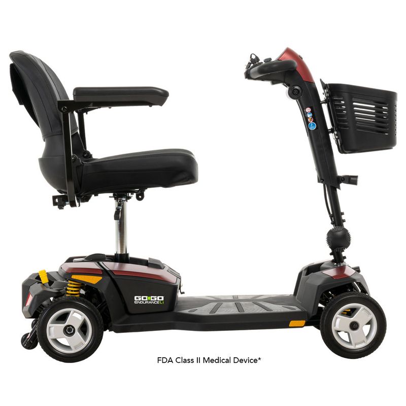 Go-Go Endurance with 8AH Lithium Batteries &amp; 20&quot; Seat - S54LXLIT - 4 Wheel Scooter