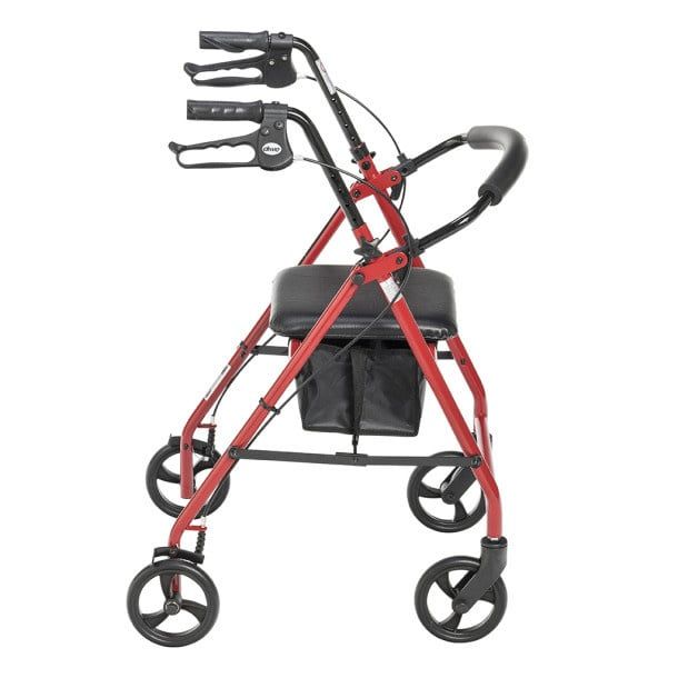 Rollator with 6&quot; wheels - Red