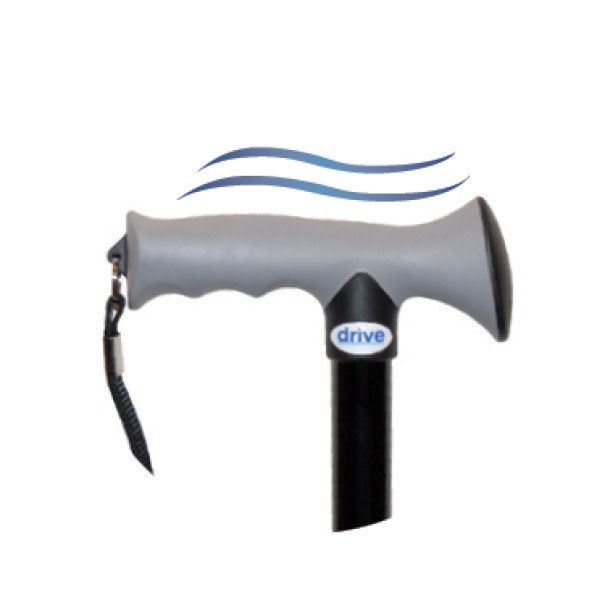 Aluminum Folding Cane with Gel Grip - Black