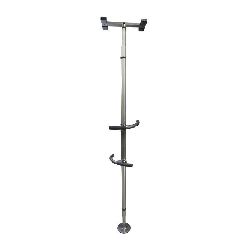 Signature Life Sure Stand Pole with Handles - Metallic Gray
