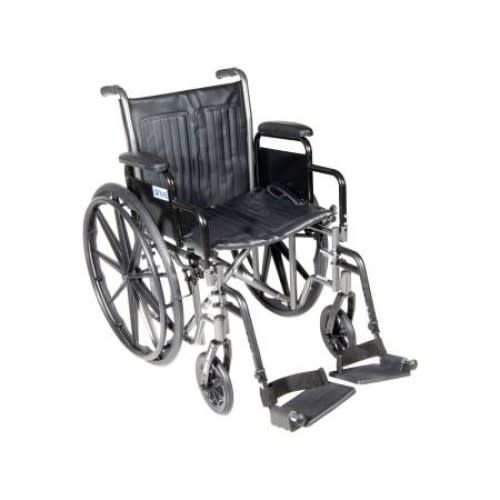 Silver Sport 2 Wheelchair - 20&quot; width, detachable desk arms, swing away footrests