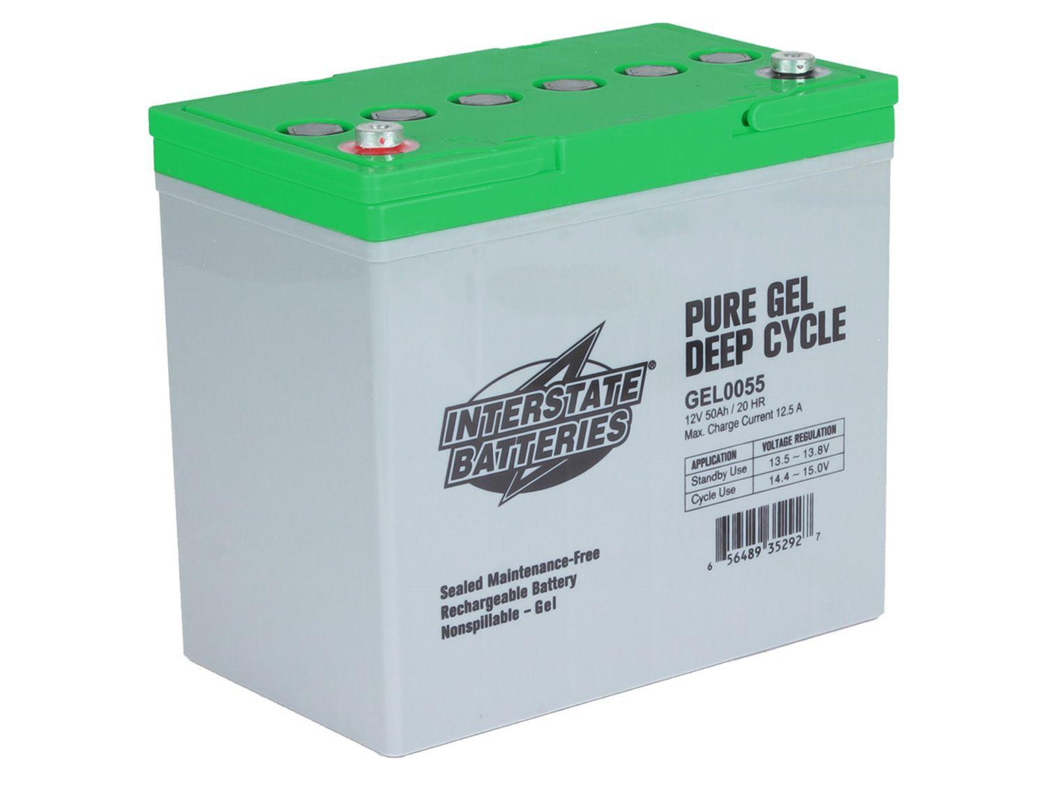 Battery 12V 50AH Gel Deep Cycle Ins - GEL0055