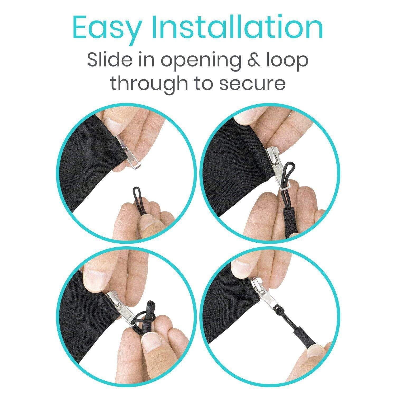 Vive Zipper Pulls - Bag of 20