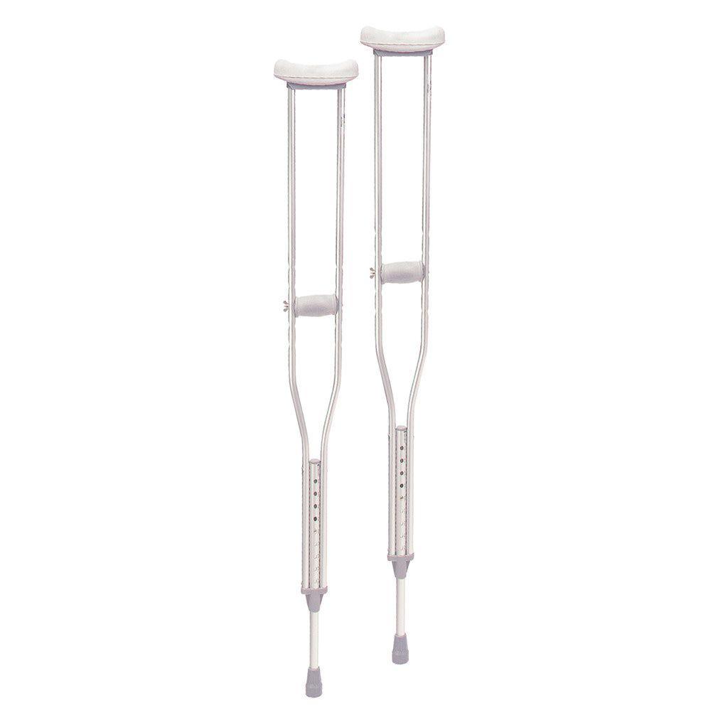 Aluminum Crutches (Pair) 5&#39;2&quot;-5&#39;10&quot;
