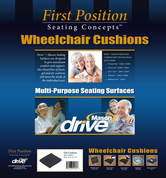 2&quot; Gel Seat Cushion 22x18x2&quot;