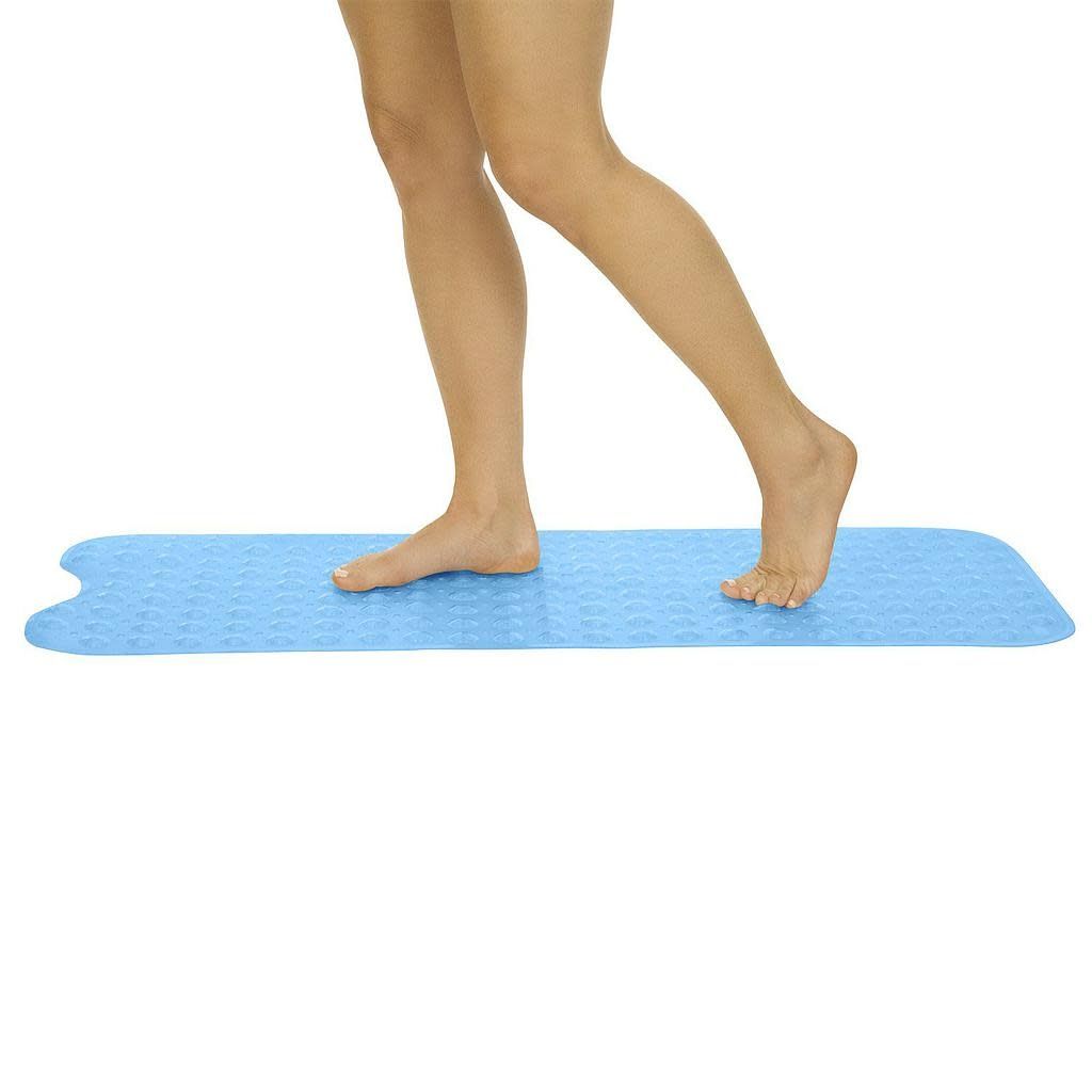 Vive 38 x 15 inch Bath Mat - Blue