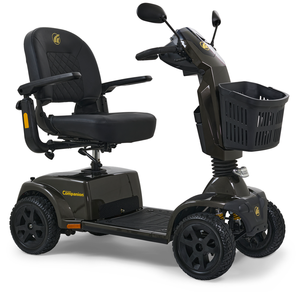 Companion GC440E - 4-Wheel - Grey - 18&quot; Quilted Highback Seat - 35Ah Batteries