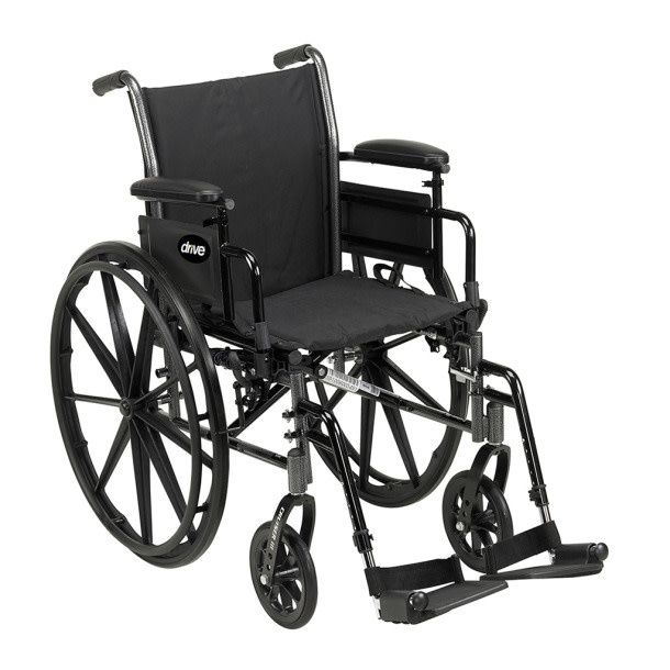 Cruiser III Wheelchair - 20&quot; - Flip Back - Full Armrests