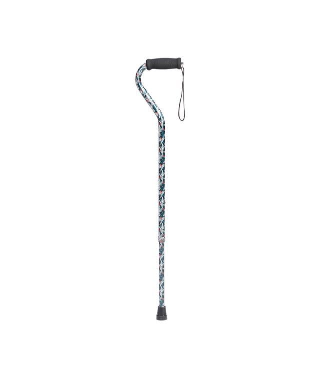 Offset Handle Aluminum Cane - Pine