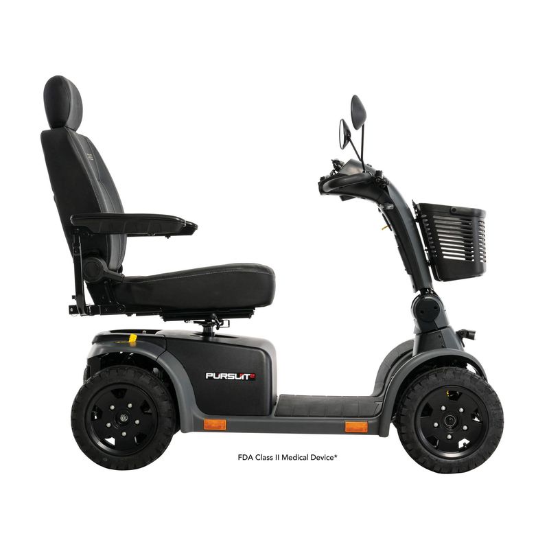 Pursuit 2 - SC7132 Black - 4 Wheel Scooter w/ 50 AH Lithium (Single Battery)