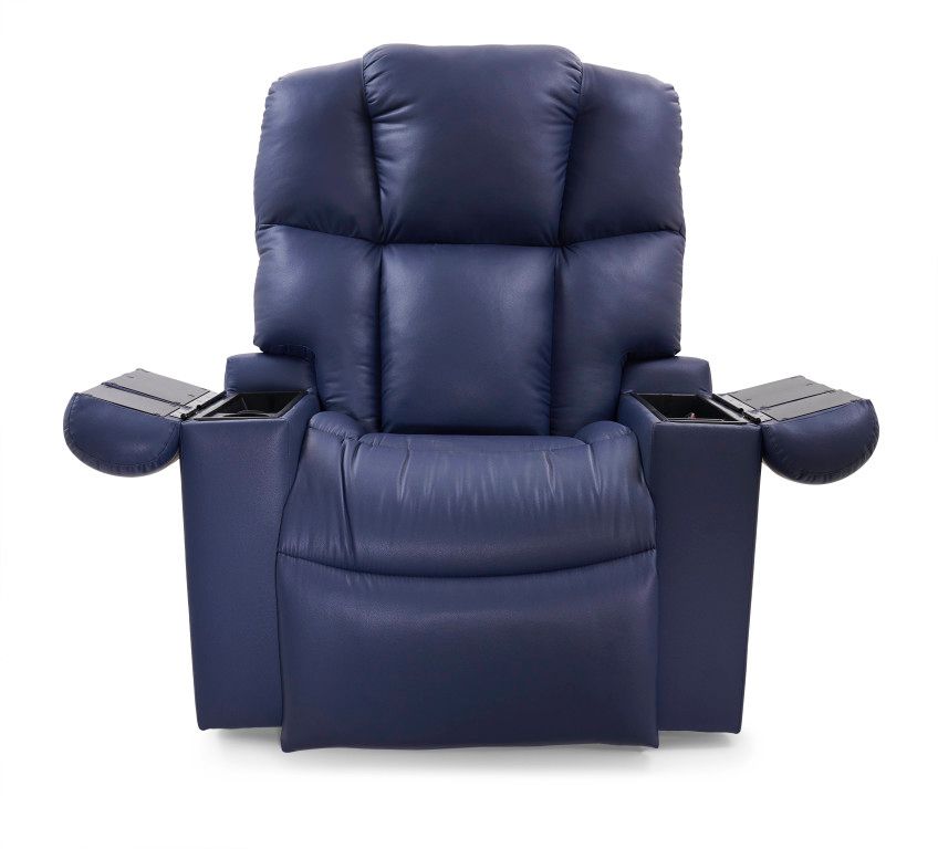 Lift Recliner - The Regal - PR504 Med/Lar - Night Navy BRISA - w/Footrest Extension