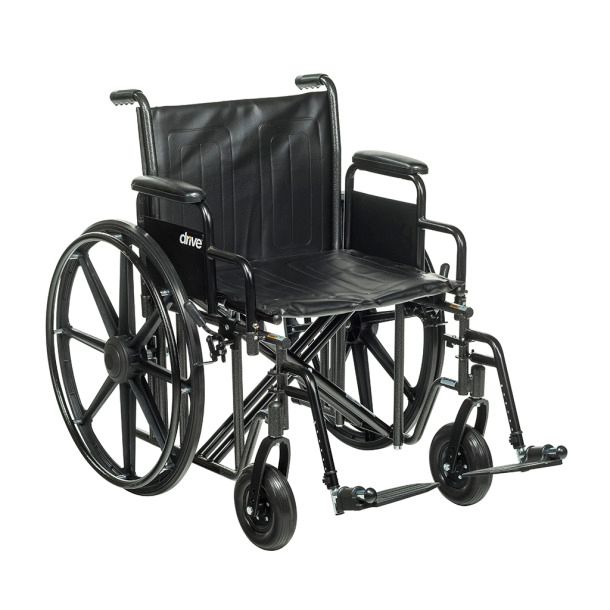 Wheelchair - Sentra EC - 24 Inch Desk Arms - Swing Away Footrest
