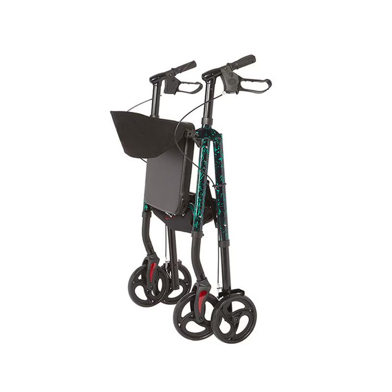 Royal Deluxe Universal - Aluminum 4 Wheel Rollator - Laser Green