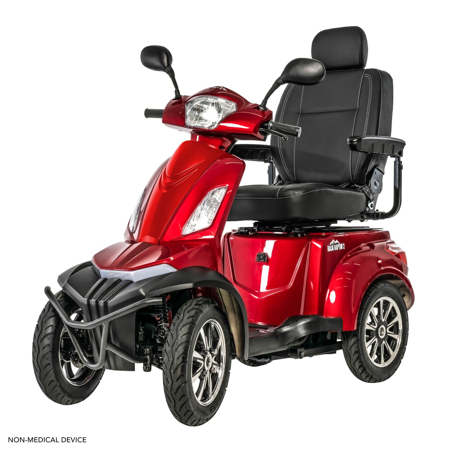 Baja Raptor 2 - Candy Apple Red - 4 Wheel -  Memory Foam Seat 20&quot; x 18&quot;