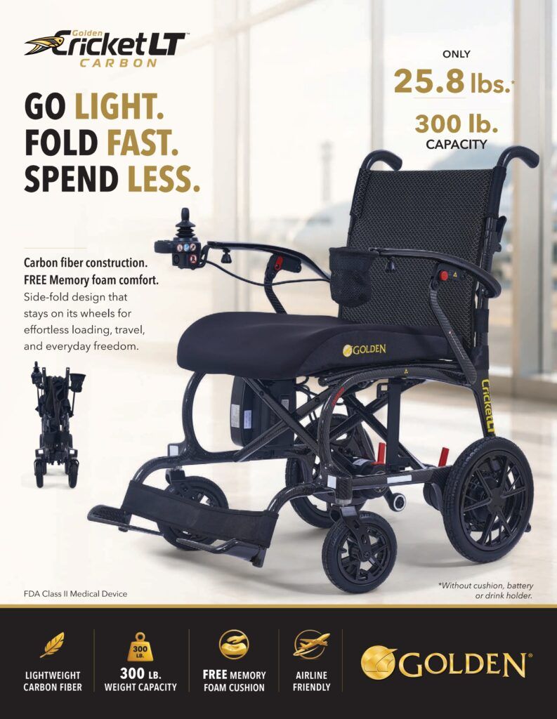 Cricket LT - GP309 - Carbon Fiber Folding PWC