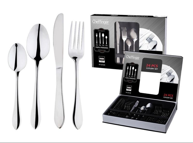 Ensemble de couverts Cheffinger 24 pcs SS