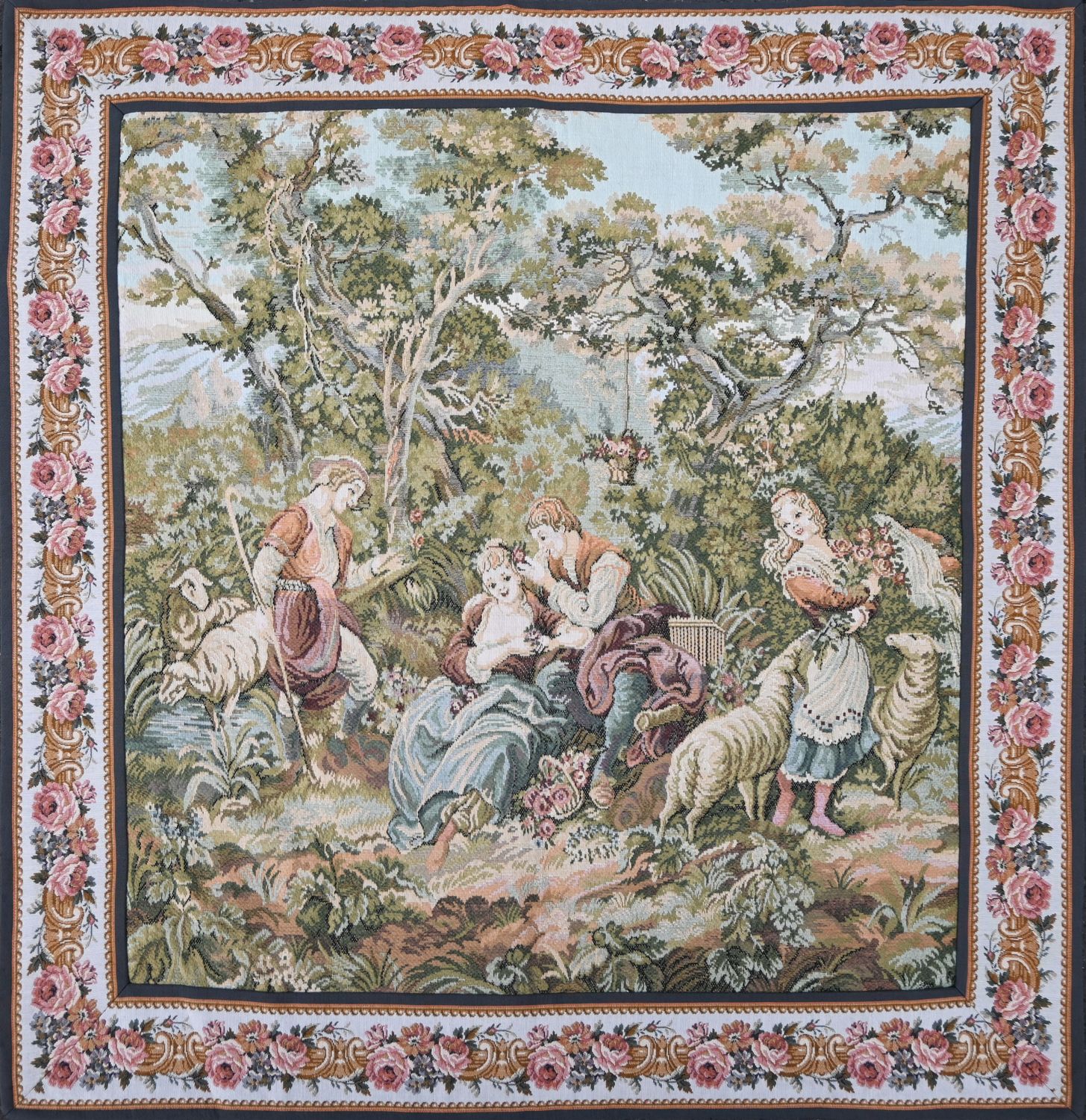 MikiUp Nappe de Noël rectangulaire en jacquard – Flocons de neige de