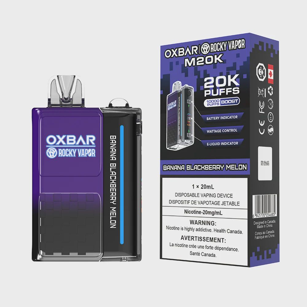 Oxbar M20K, Flavor: Banana Blackberry Melon, Nicotine: 20mL, Size: 20000