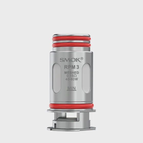 SMOK RPM3 REPLACEMENT COILS, Resistivity: 0.15 Ohms, Size: 5 Packs, Type: Meshed