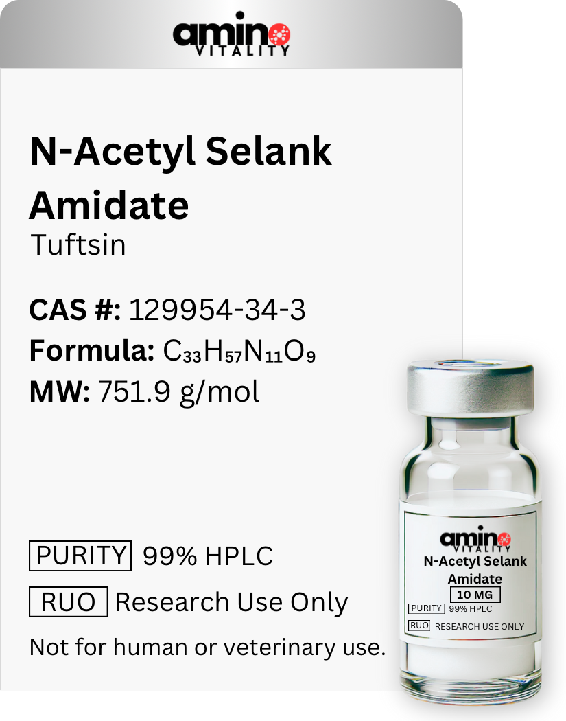 N-Acetyl SELANK Amidate 10 mg